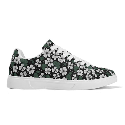 White Clover Adult Lightweight Brand Low Top Leather Shoes - DeRose Seasonal