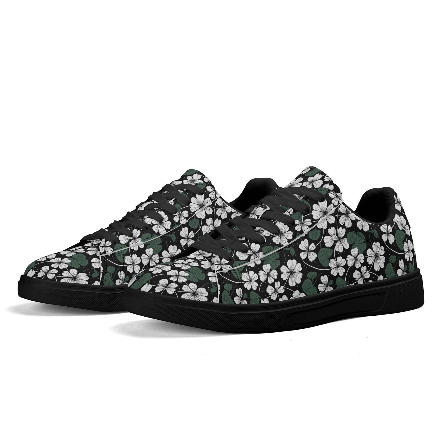 White Clover Adult Lightweight Brand Low Top Leather Shoes - DeRose Seasonal