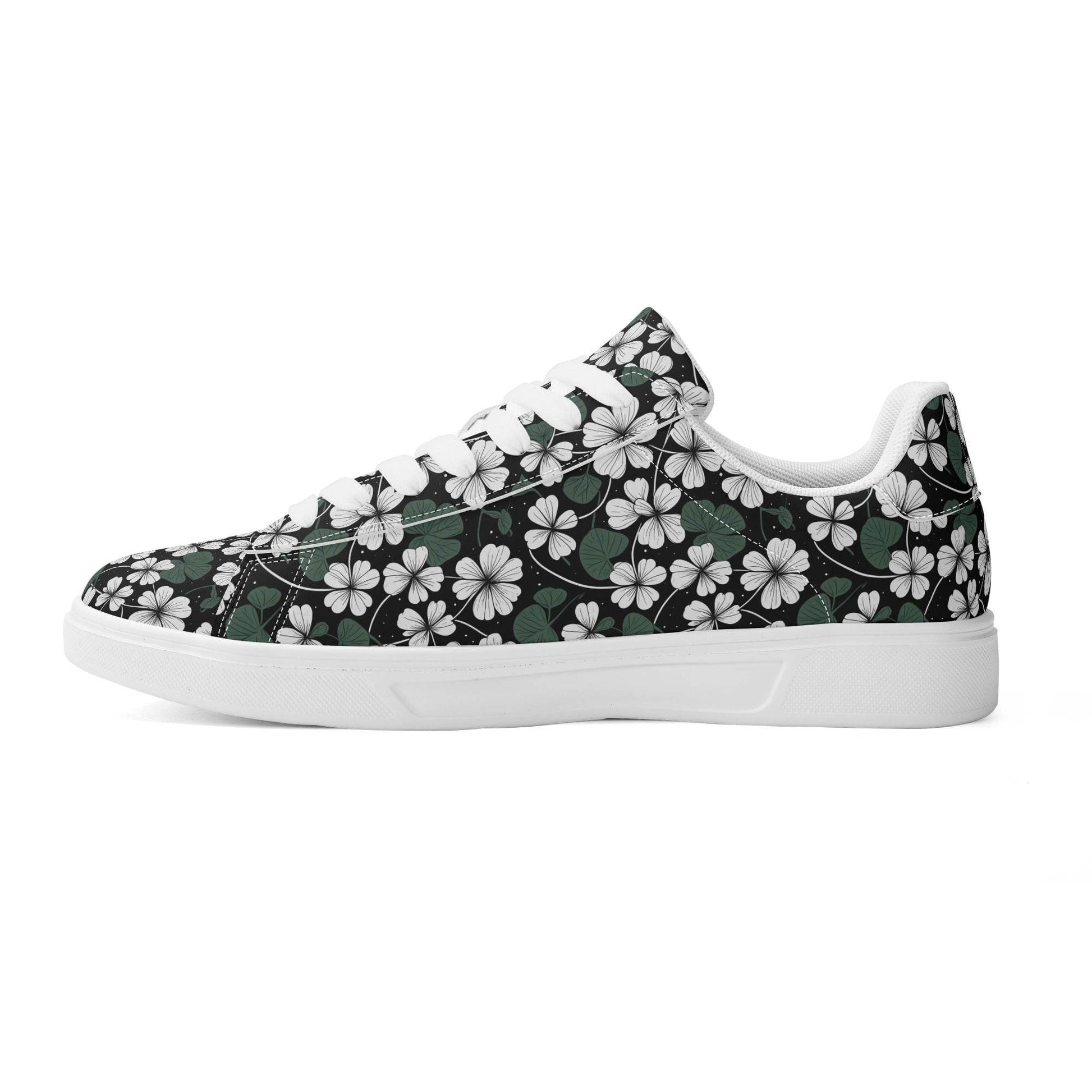 White Clover Adult Lightweight Brand Low Top Leather Shoes - DeRose Seasonal