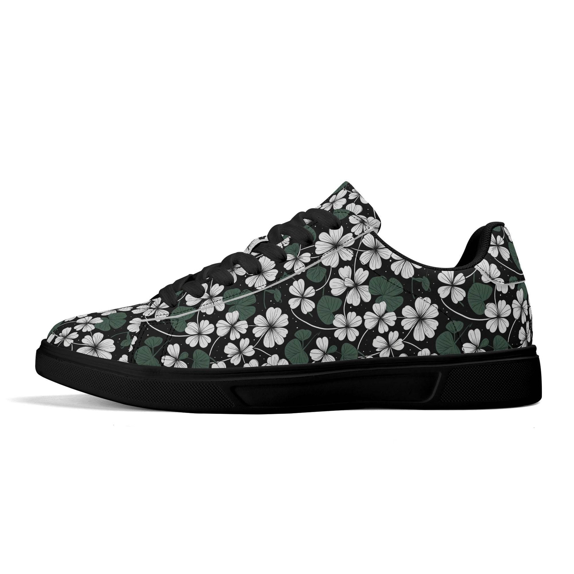 White Clover Adult Lightweight Brand Low Top Leather Shoes - DeRose Seasonal