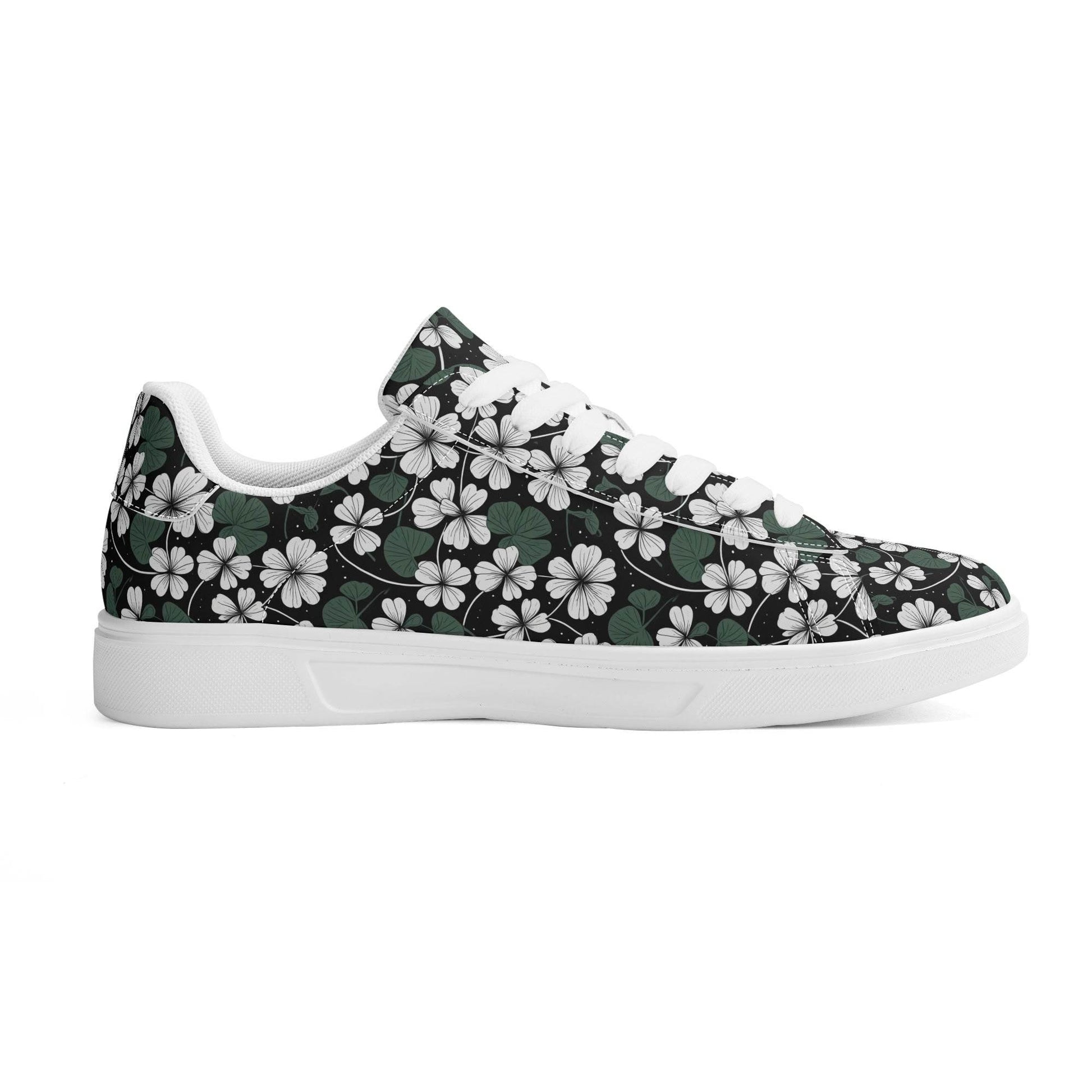 White Clover Adult Lightweight Brand Low Top Leather Shoes - DeRose Seasonal