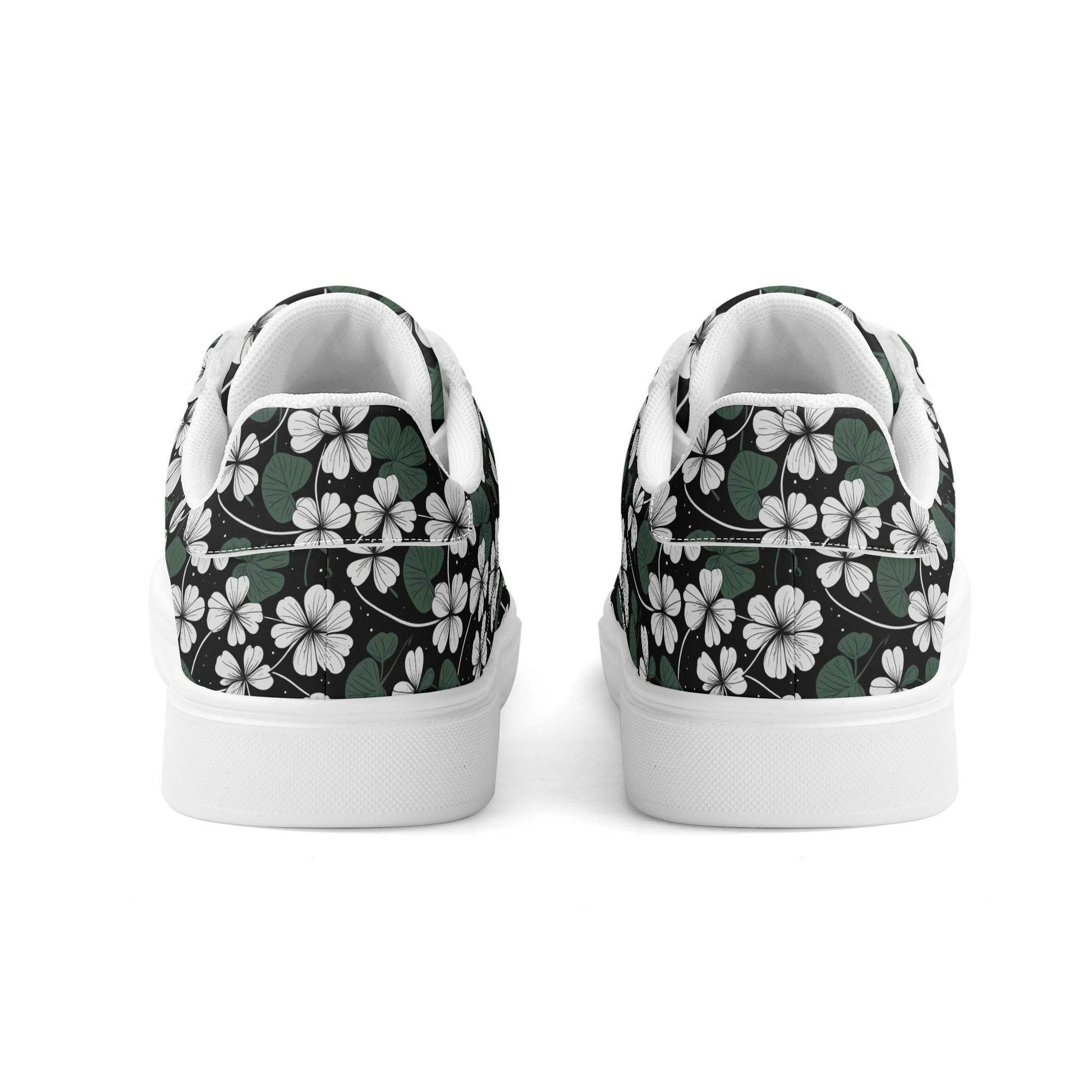 White Clover Adult Lightweight Brand Low Top Leather Shoes - DeRose Seasonal
