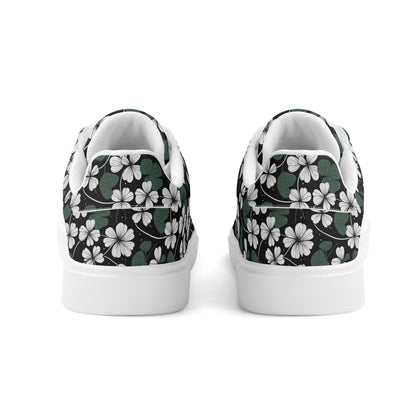 White Clover Adult Lightweight Brand Low Top Leather Shoes - DeRose Seasonal