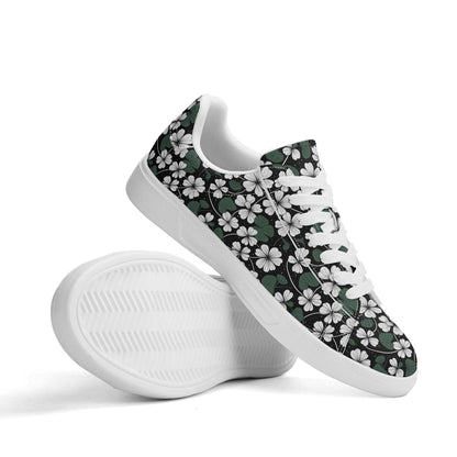 White Clover Adult Lightweight Brand Low Top Leather Shoes - DeRose Seasonal
