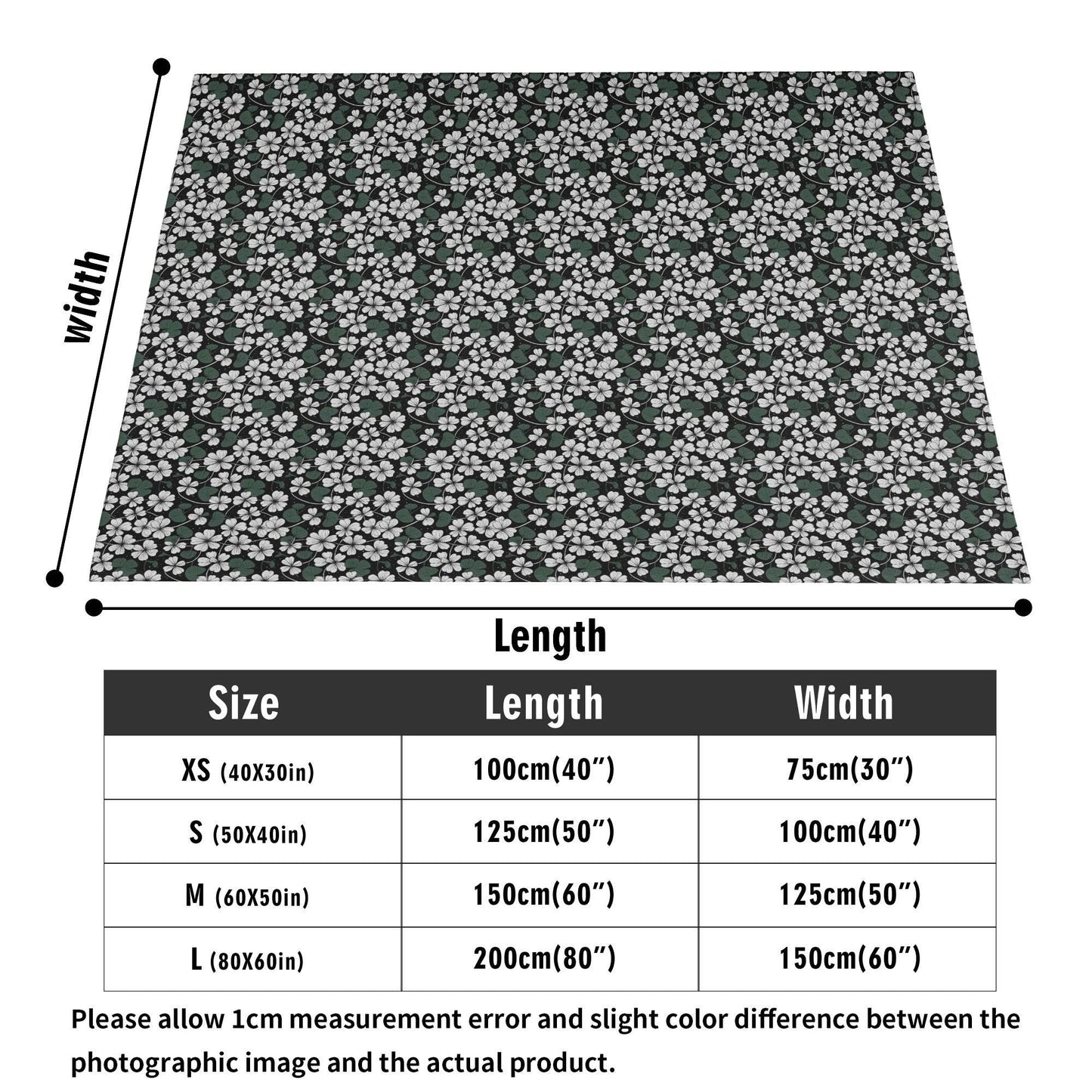 White Clover Flannel Breathable Blanket 4 Sizes - DeRose Seasonal