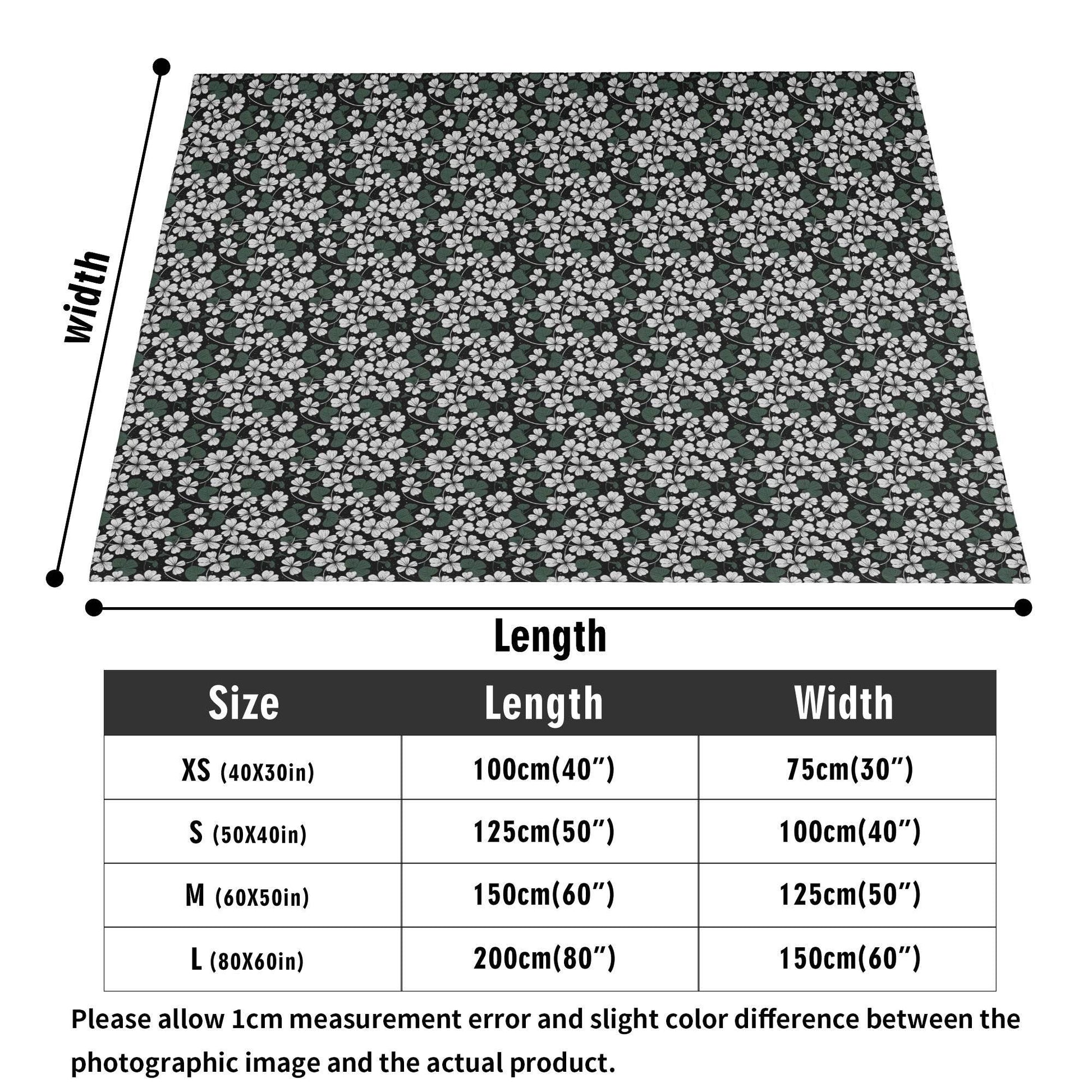 White Clover Flannel Breathable Blanket 4 Sizes - DeRose Seasonal