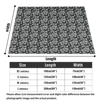 White Clover Flannel Breathable Blanket 4 Sizes - DeRose Seasonal
