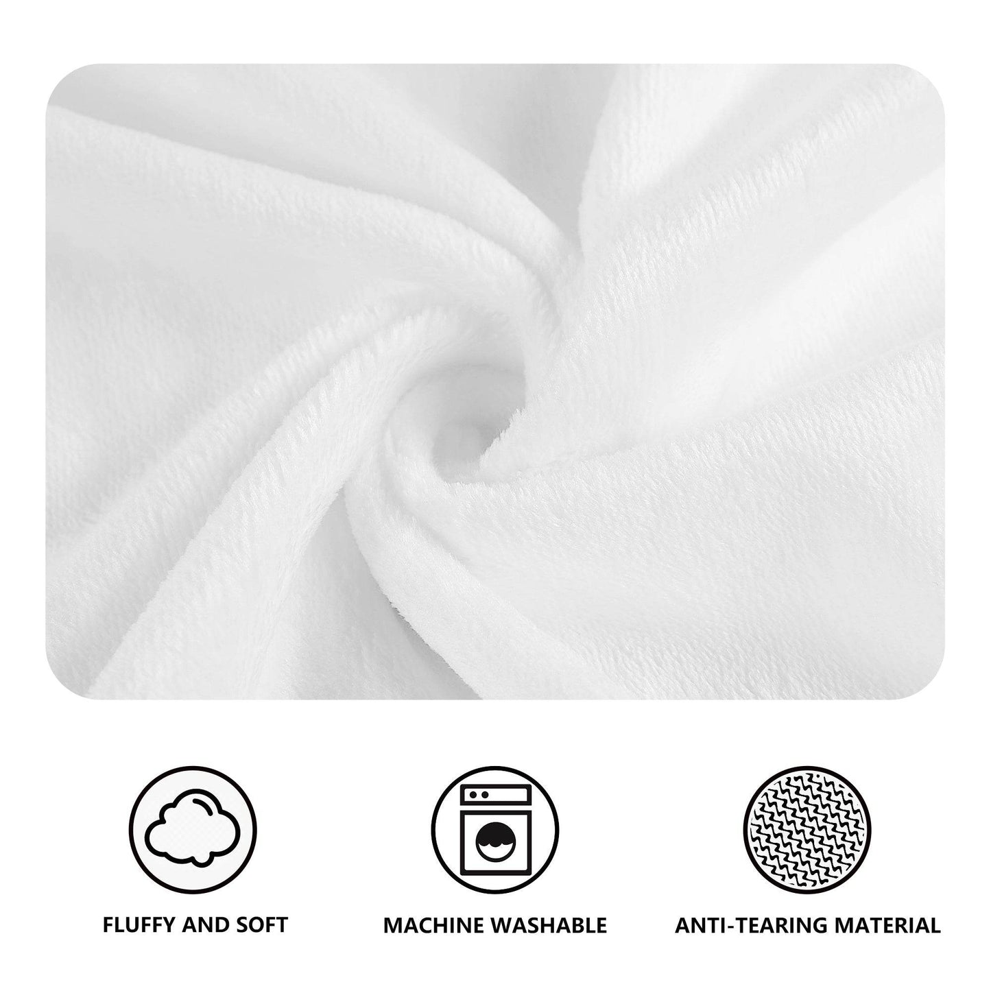 White Clover Flannel Breathable Blanket 4 Sizes - DeRose Seasonal