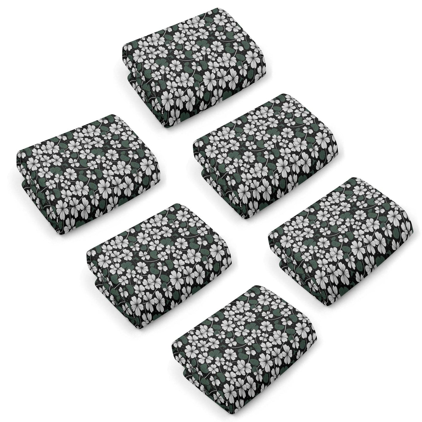 White Clover Hand Towels (6 Pcs) - DeRose Seasonal