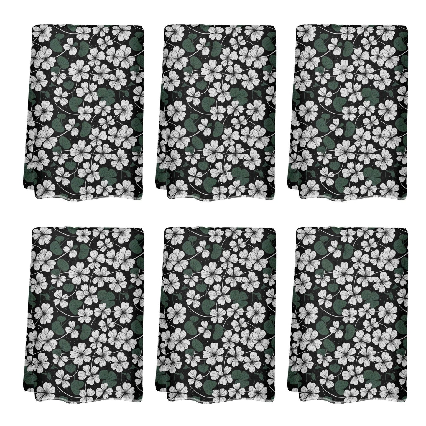 White Clover Hand Towels (6 Pcs) - DeRose Seasonal