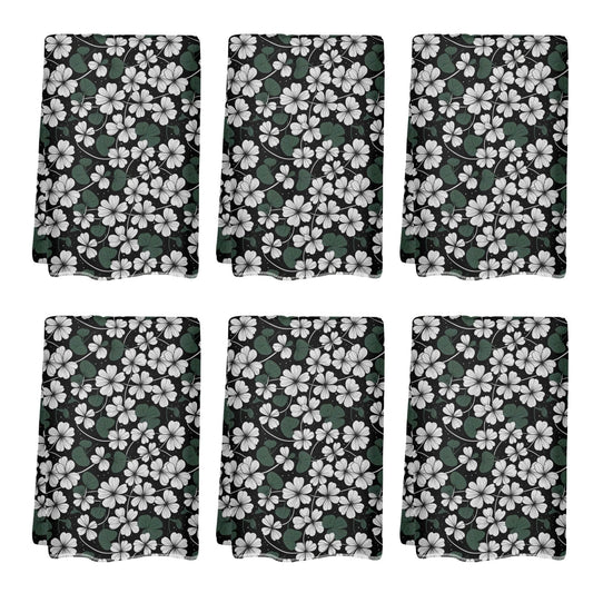 White Clover Hand Towels (6 Pcs) - DeRose Seasonal