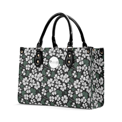 White Clover Luxury Women Leather Handbag (3 sizes) - DeRose Seasonal