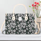 White Clover Luxury Women Leather Handbag (3 sizes) - DeRose Seasonal
