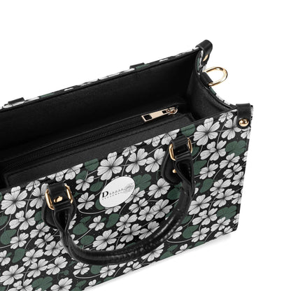 White Clover Luxury Women Leather Handbag (3 sizes) - DeRose Seasonal