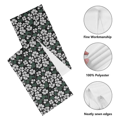 White Clover Polyester Table Runner - DeRose Seasonal