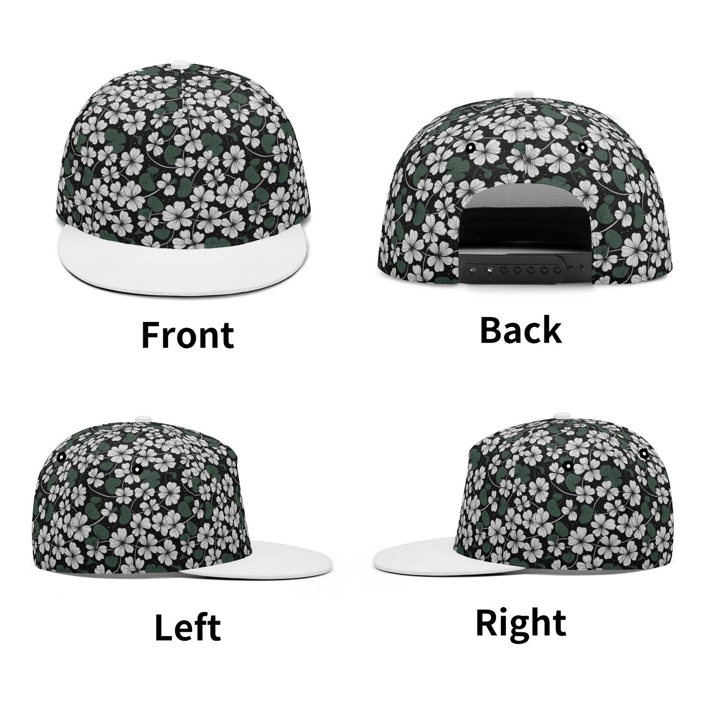 White Clovers Unisex Classic Snapbacks - DeRose Seasonal