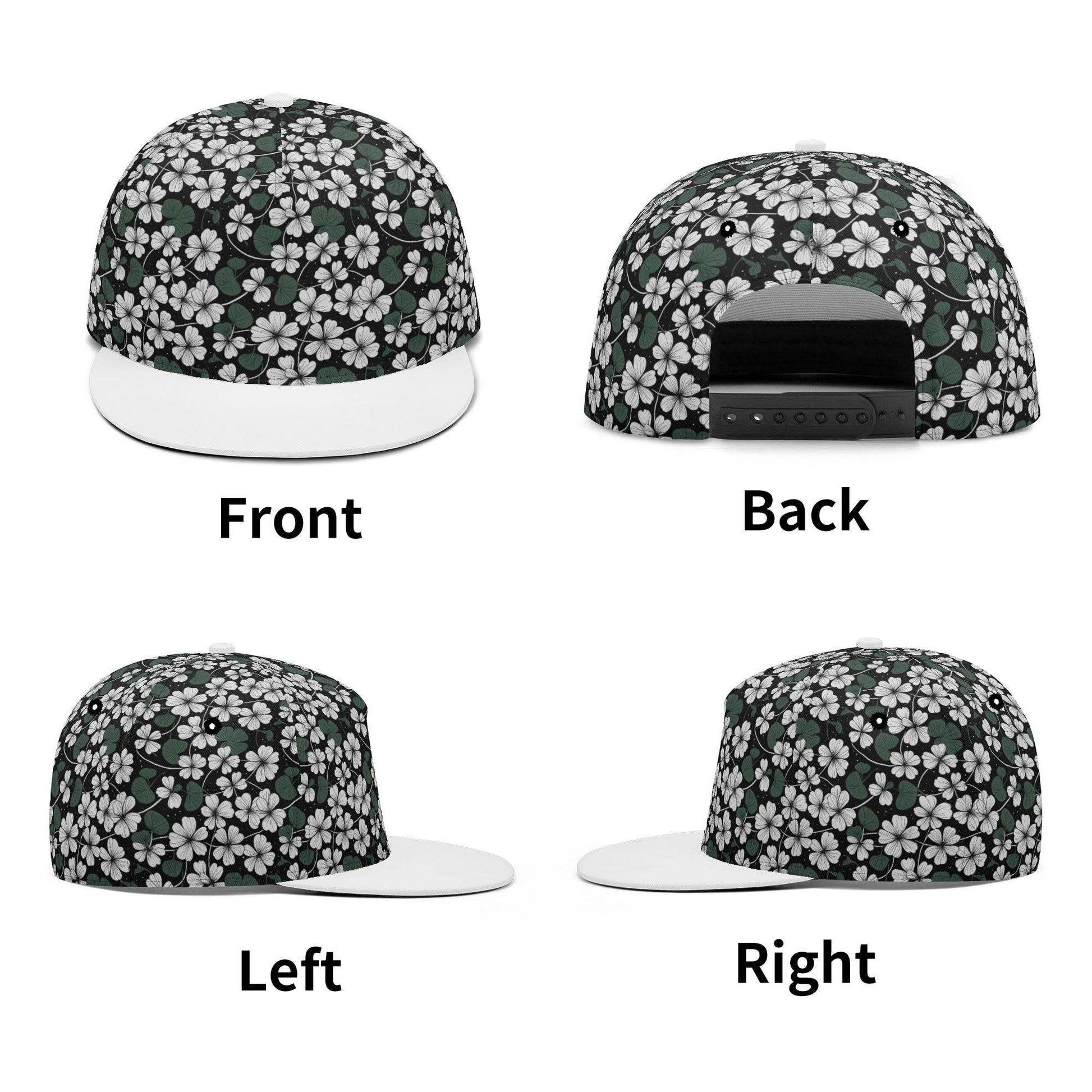 White Clovers Unisex Classic Snapbacks - DeRose Seasonal