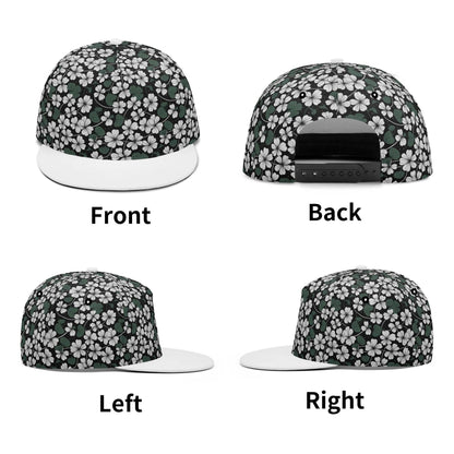 White Clovers Unisex Classic Snapbacks - DeRose Seasonal