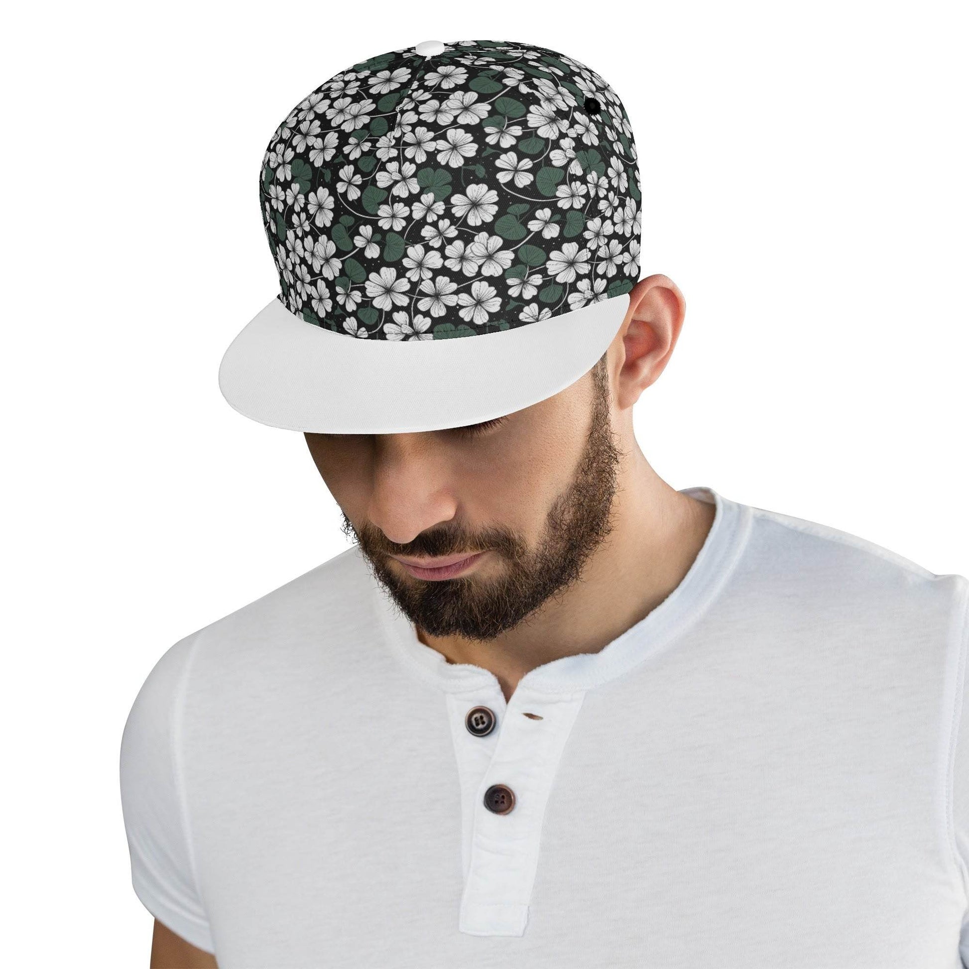 White Clovers Unisex Classic Snapbacks - DeRose Seasonal
