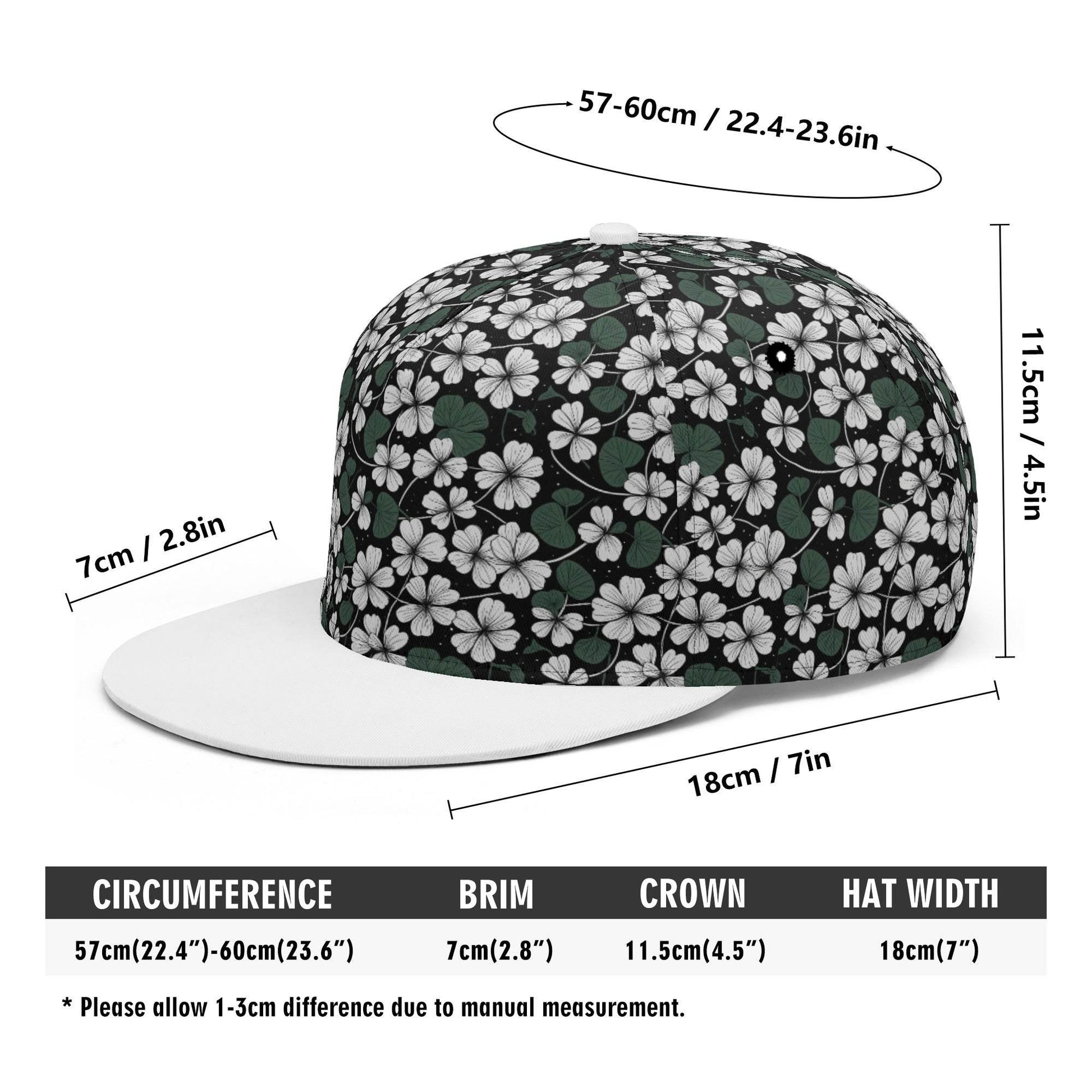 White Clovers Unisex Classic Snapbacks - DeRose Seasonal