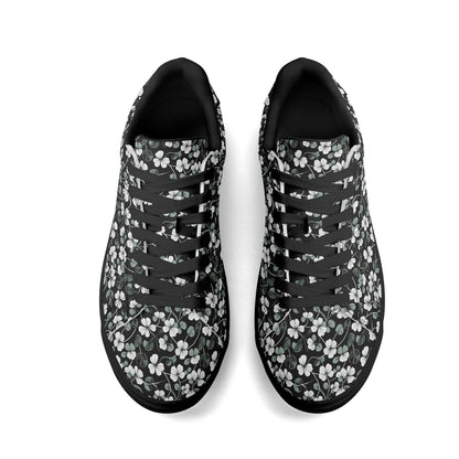 White and Green Clover Adult Lightweight Brand Low Top Leather Shoes - DeRose Seasonal