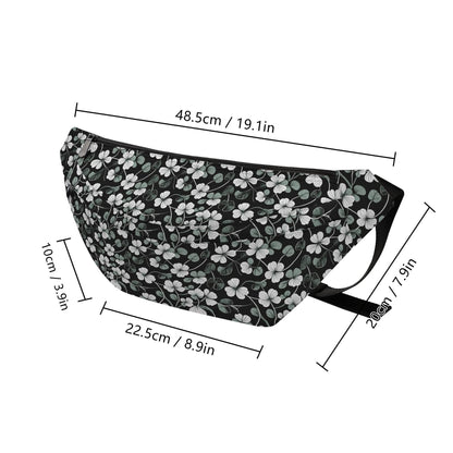 White and Green Clover Fanny Pack - DeRose Seasonal
