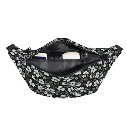 White and Green Clover Fanny Pack - DeRose Seasonal