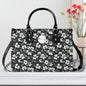 White and Green Clover Luxury Women Leather Handbag (3 sizes) - DeRose Seasonal