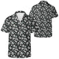 White and Green Clover Men's Casual Hawaiian Shirt - DeRose Seasonal