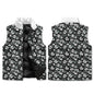 White and Green Clover Unisex Lightweight Stand Collar Zip Up Puffer Vest - DeRose Seasonal