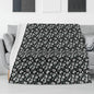 White and Green Clovers Flannel Breathable Blanket 4 Sizes - DeRose Seasonal