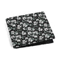 White and Green Clovers Men's Leather Folded Wallet - DeRose Seasonal