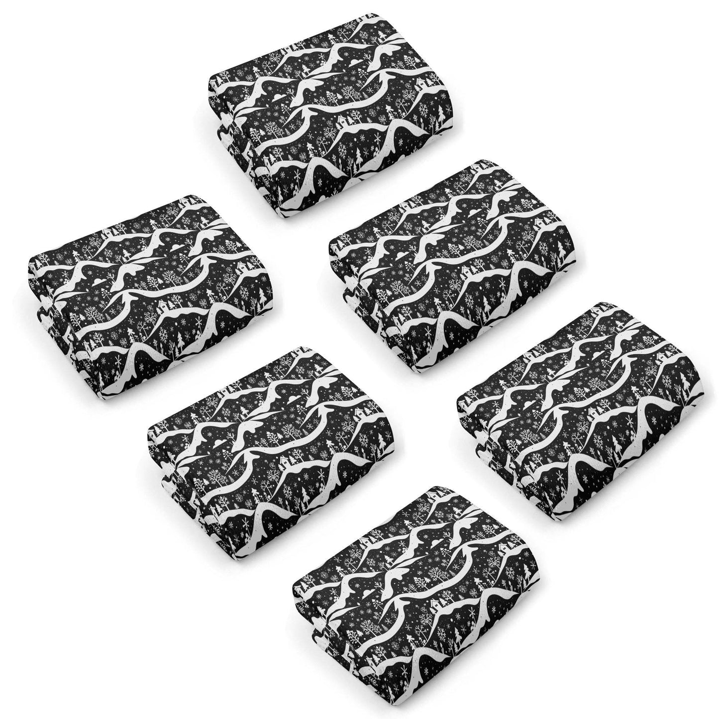 Winter Town Hand Towels (6 Pcs) - DeRose Seasonal