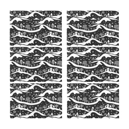 Winter Town Table Placemat (set of 6) Placemats 12" x 18" (Set of 6) DeRose Seasonal