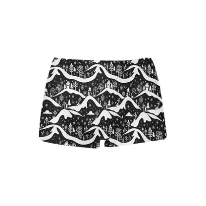 Winter Town Women's Underwear Briefs Women's Boyshort Panties (Model L31) - DeRose Seasonal