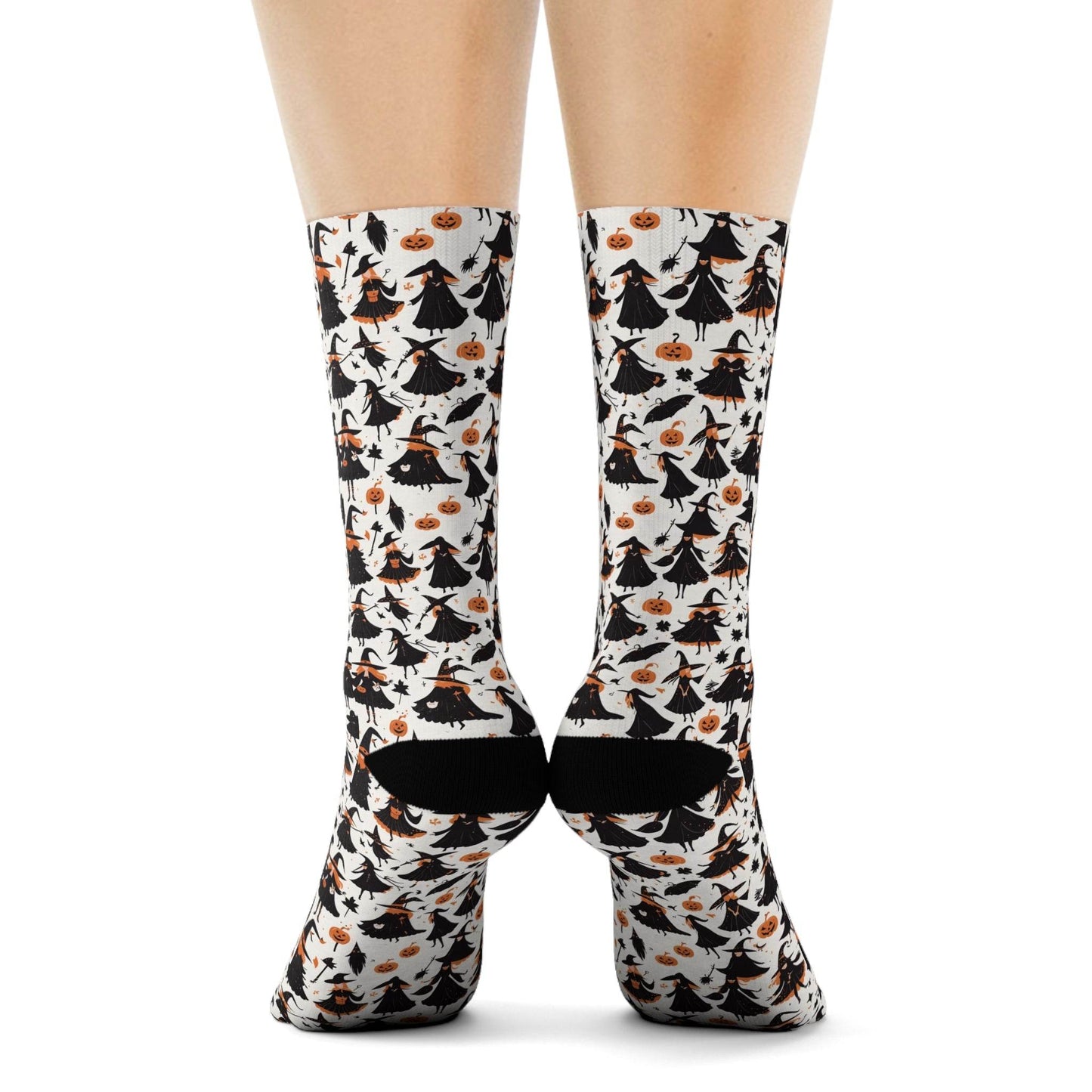 Witches Halloween Polyester Crew Socks 3 sizes - DeRose Seasonal