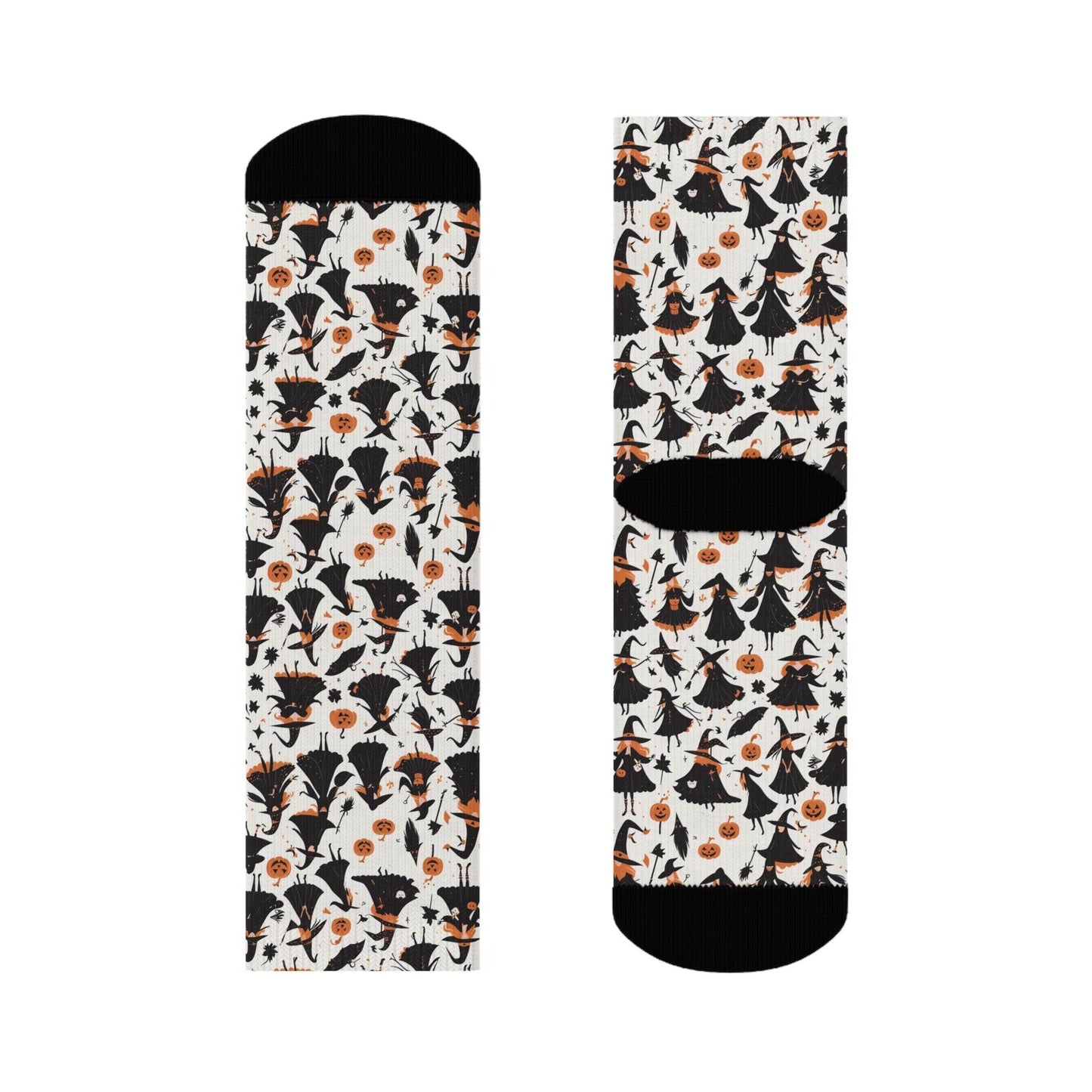 Witches Halloween Polyester Crew Socks 3 sizes - DeRose Seasonal