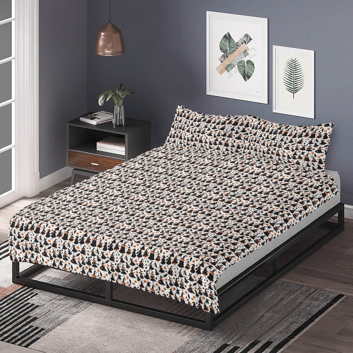 Witches 3 Pcs Beddings - DeRose Seasonal