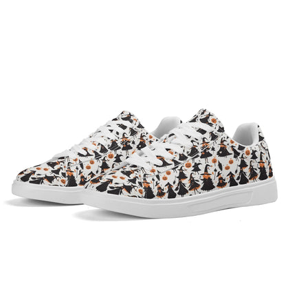 Witches Adult Lightweight Brand Low Top Leather Shoes - DeRose Seasonal