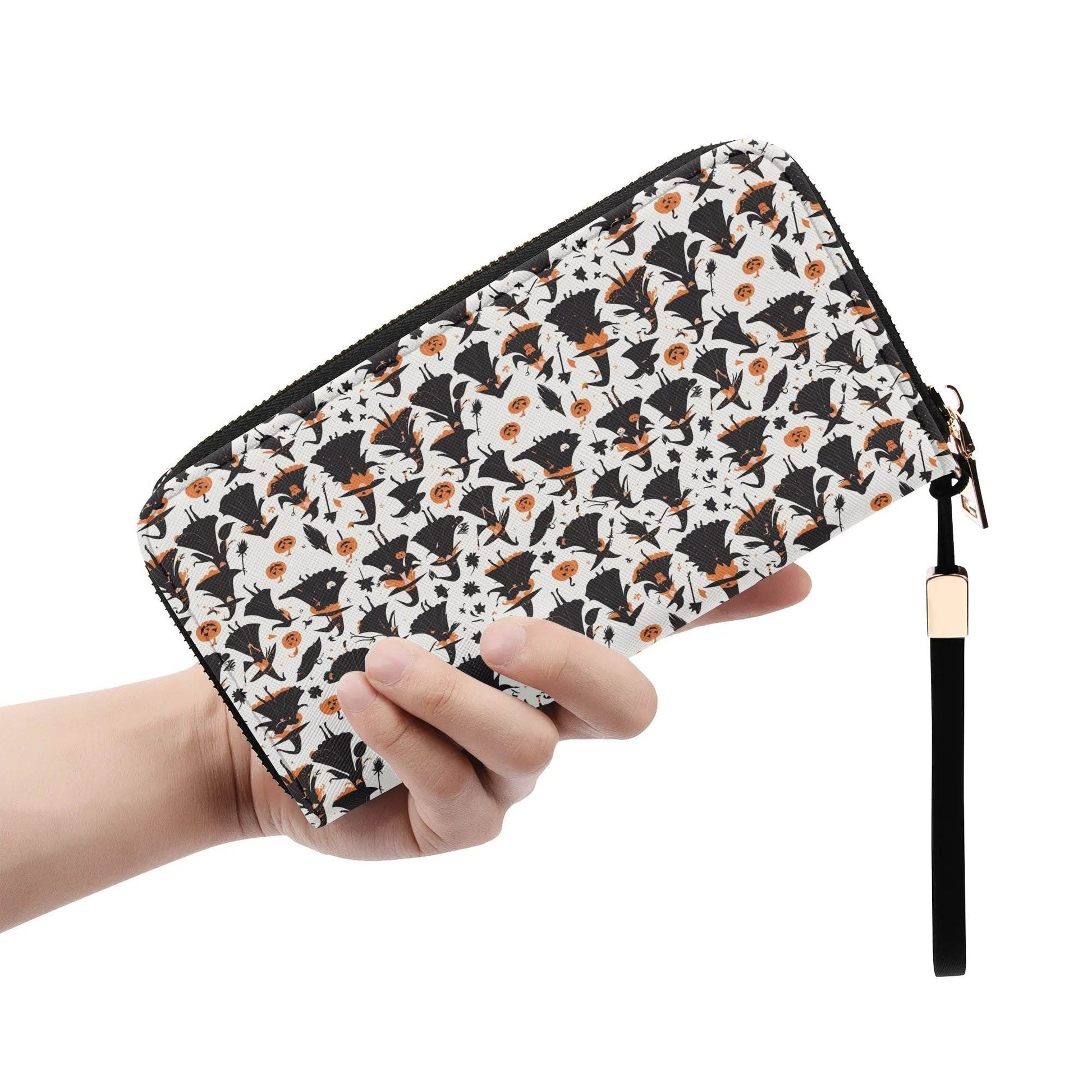 Witches Leather Zipper Wristlet Wallet - DeRose Seasonal