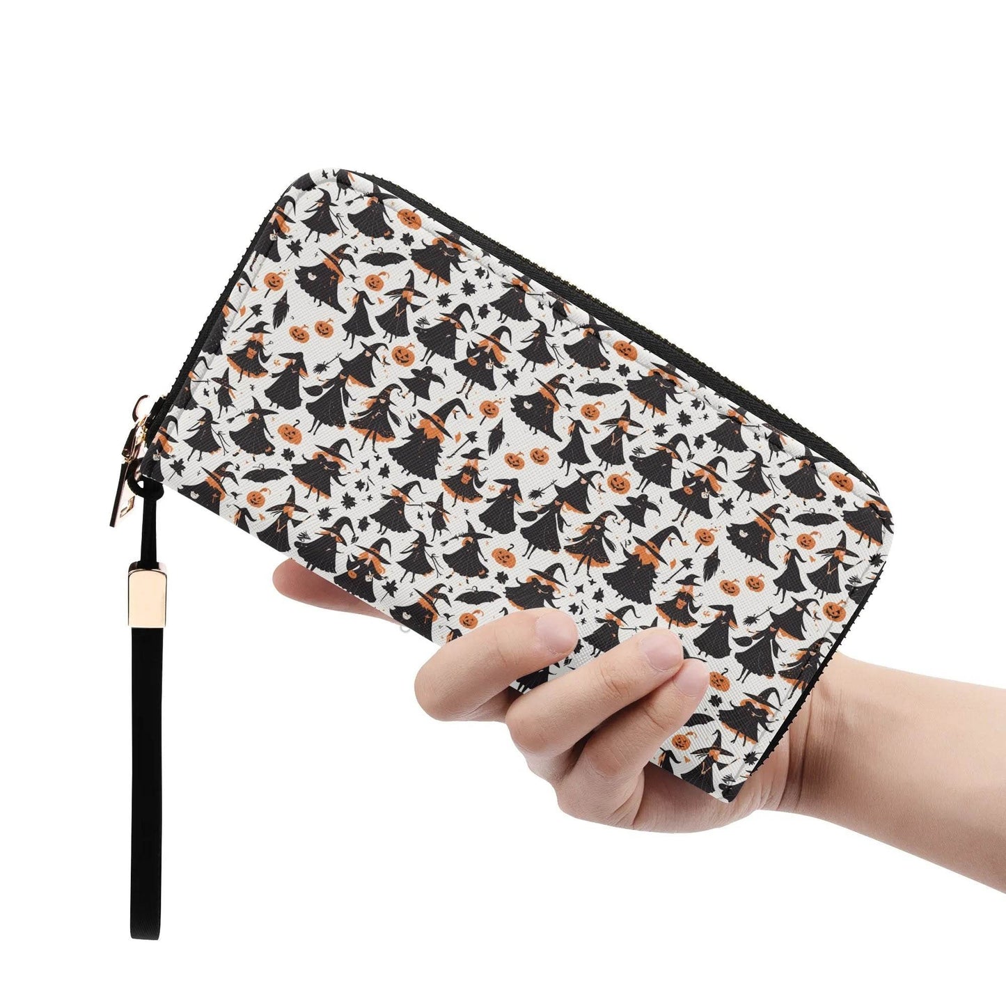 Witches Leather Zipper Wristlet Wallet - DeRose Seasonal