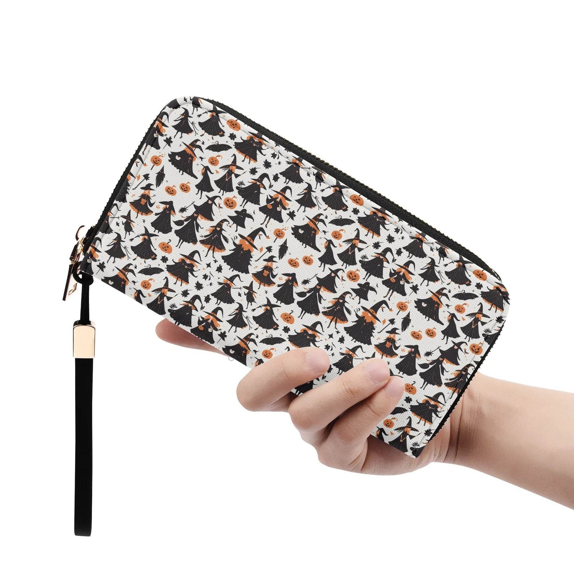 Witches Leather Zipper Wristlet Wallet - DeRose Seasonal