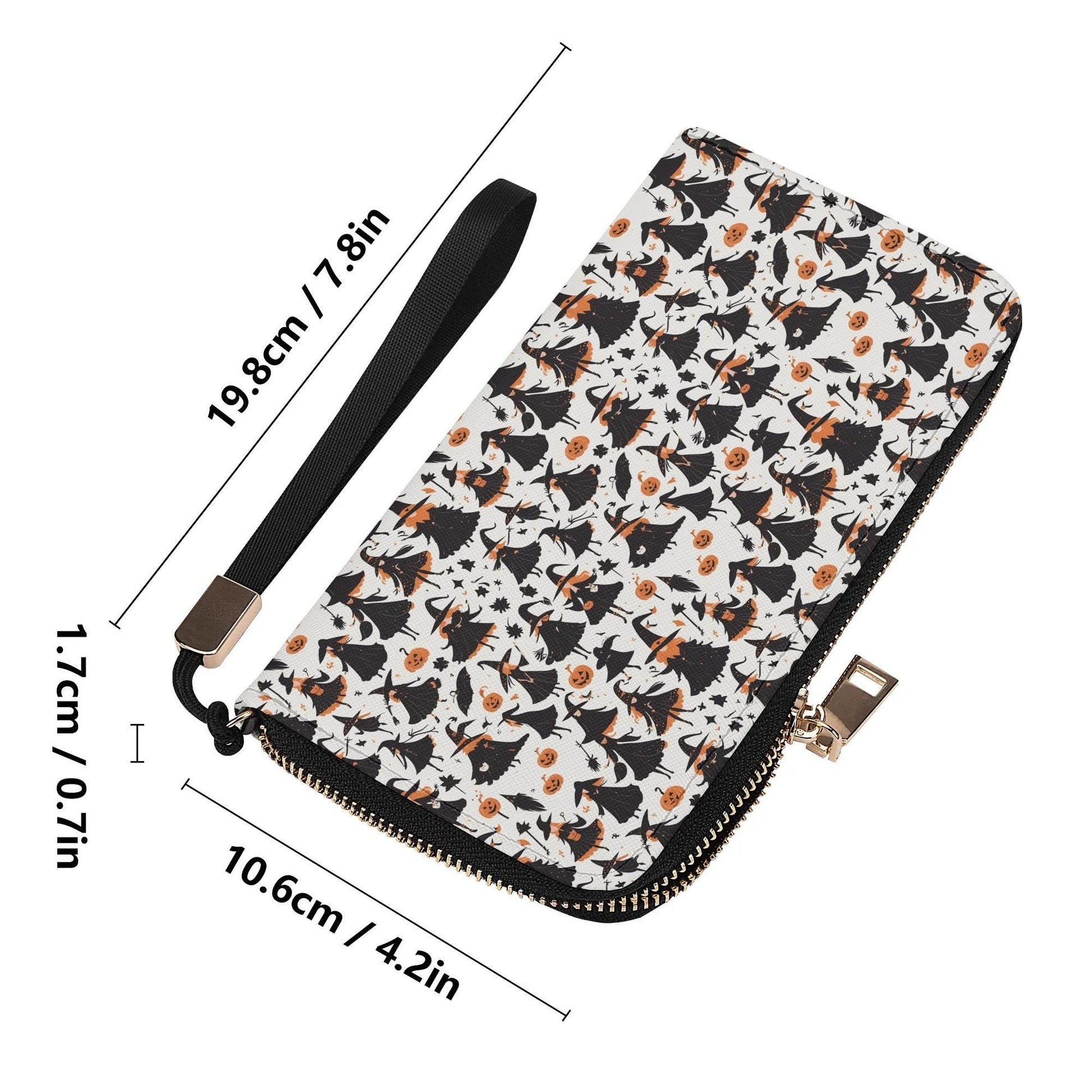 Witches Leather Zipper Wristlet Wallet - DeRose Seasonal