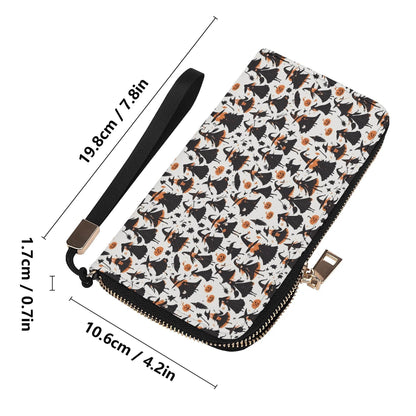 Witches Leather Zipper Wristlet Wallet - DeRose Seasonal
