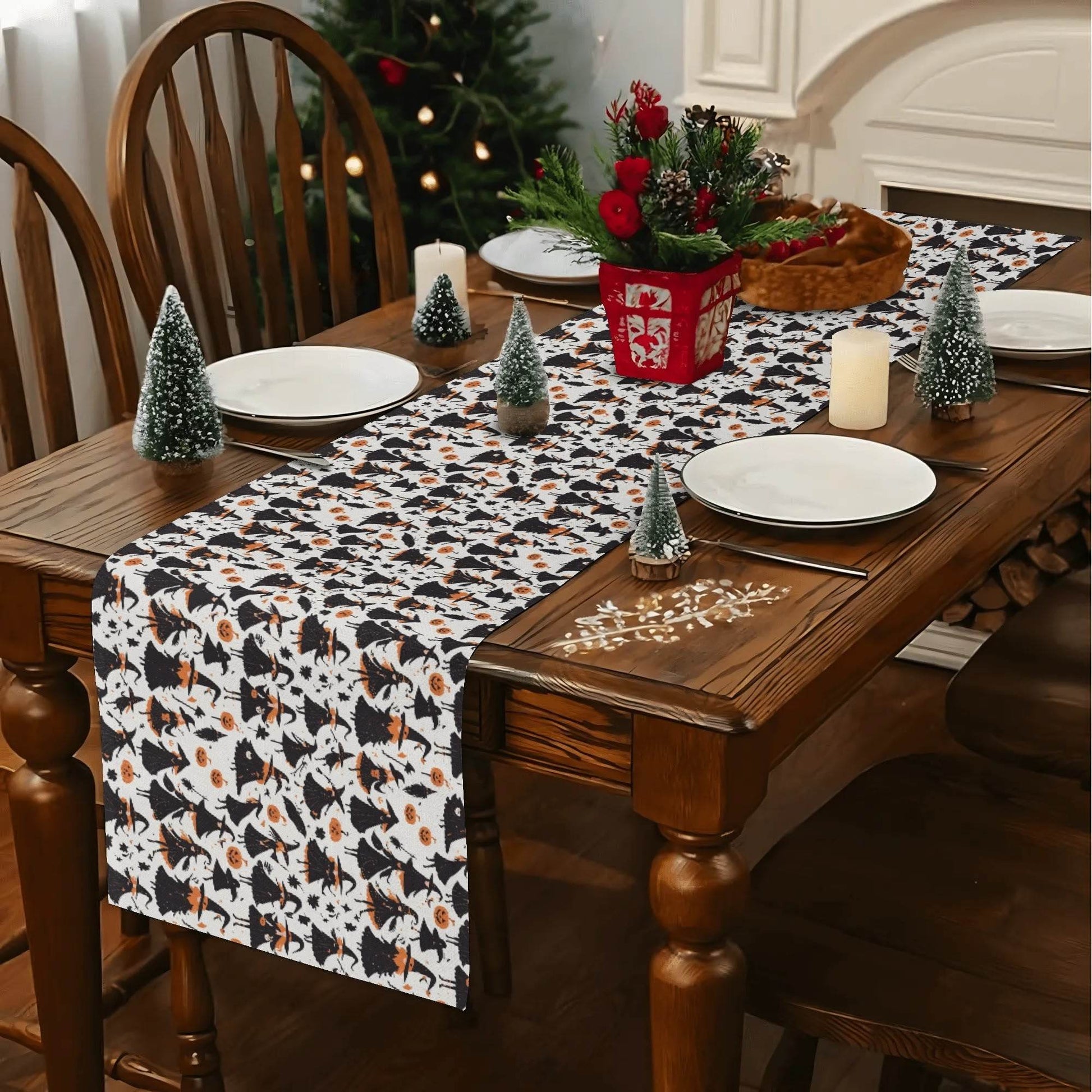 Witches Polyester Table Runner - DeRose Seasonal