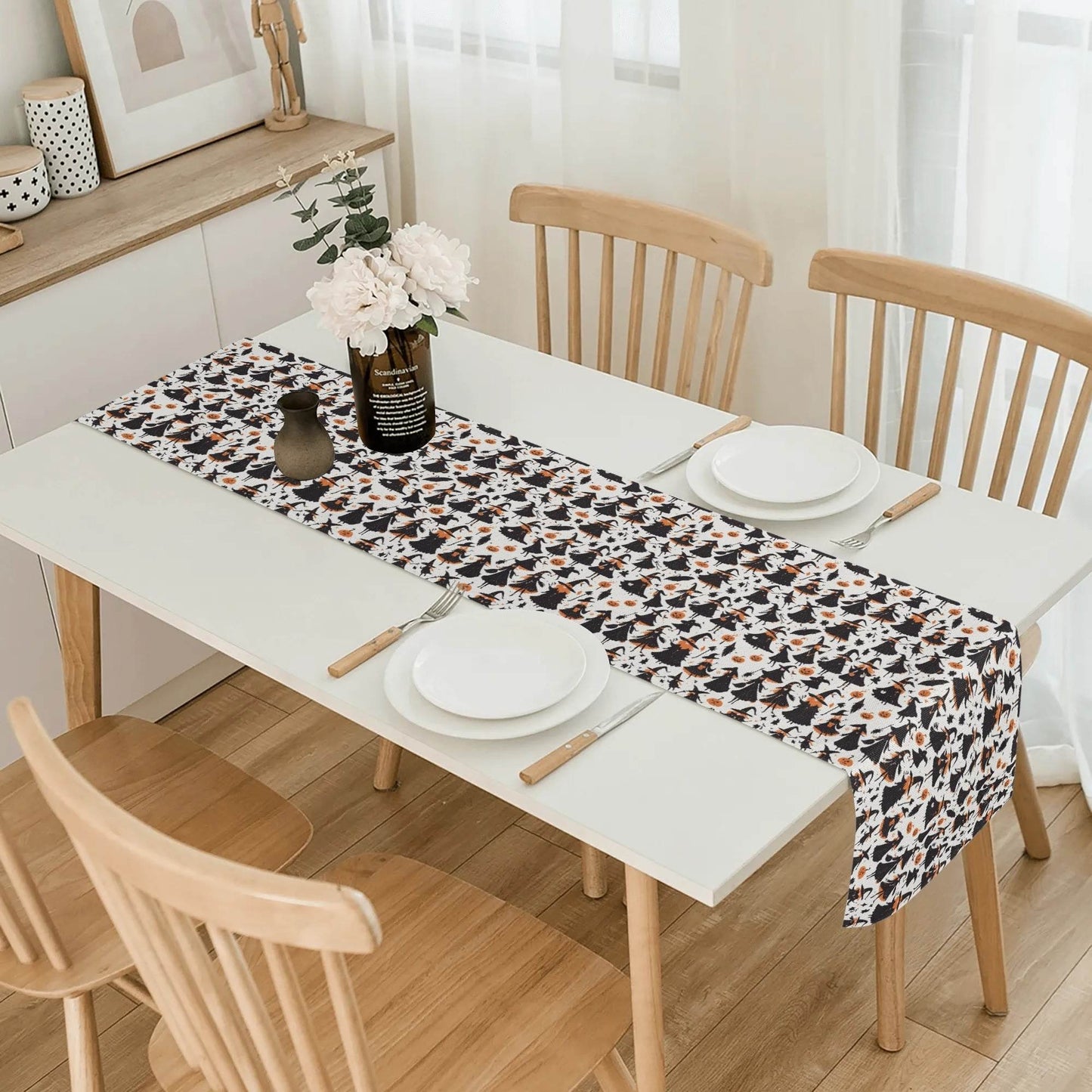 Witches Polyester Table Runner - DeRose Seasonal
