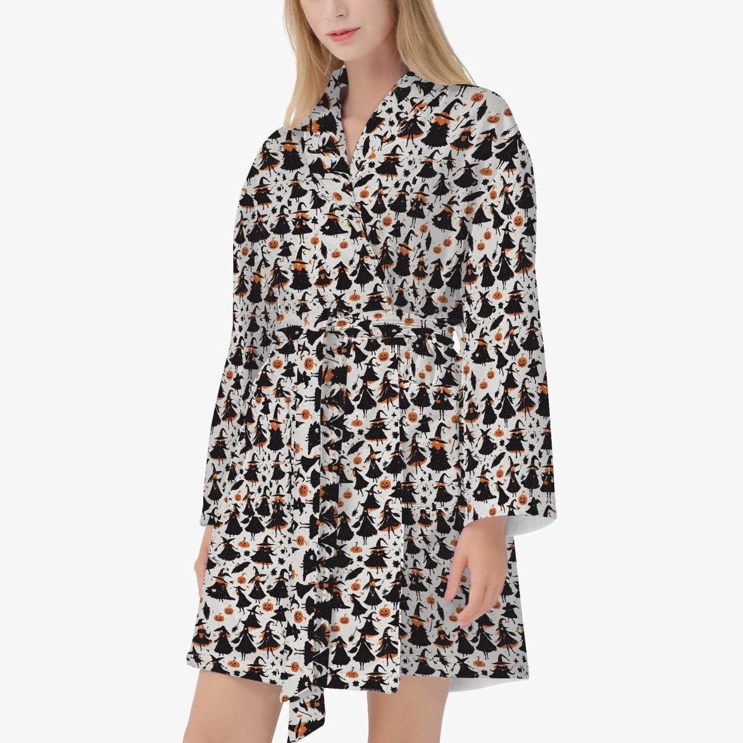 Witches Women's Loose-fitting Bathrobe - DeRose Seasonal