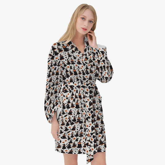 Witches Women's Loose-fitting Bathrobe - DeRose Seasonal