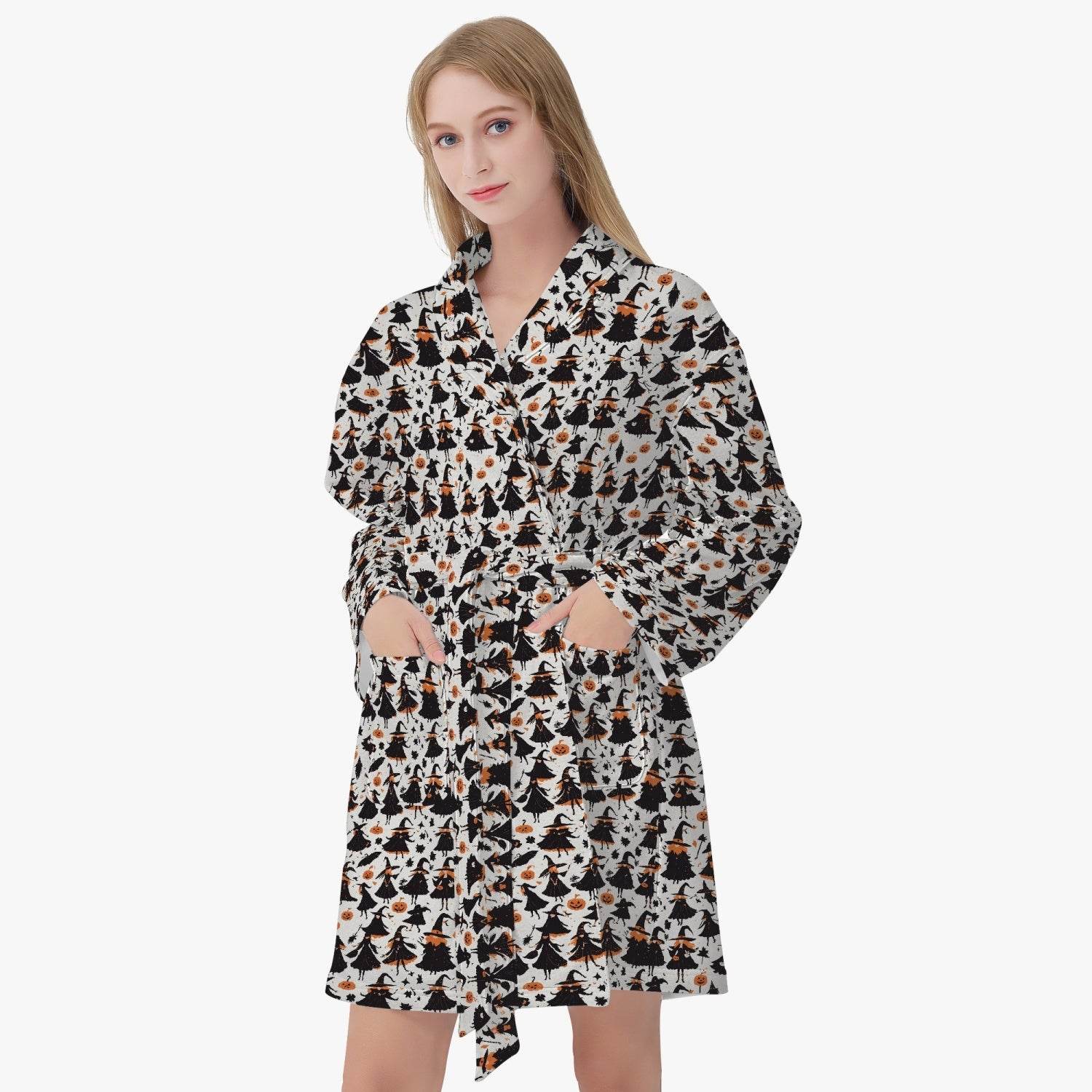 Witches Women's Loose-fitting Bathrobe - DeRose Seasonal