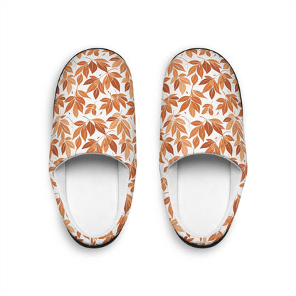 Women's Autumn Leaves Indoor Slippers - DeRose Seasonal